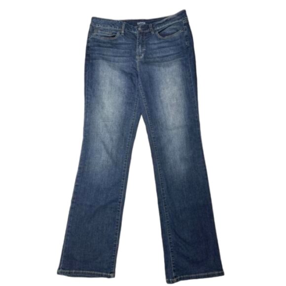 Yummie by Heather Thomson Boot Cut Hi Rise Dark Wash Jeans Size 34 #2004 - Picture 1 of 7
